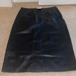 Womens New J.O.A. Los Ángeles Faux Leather Pencil Skirt
